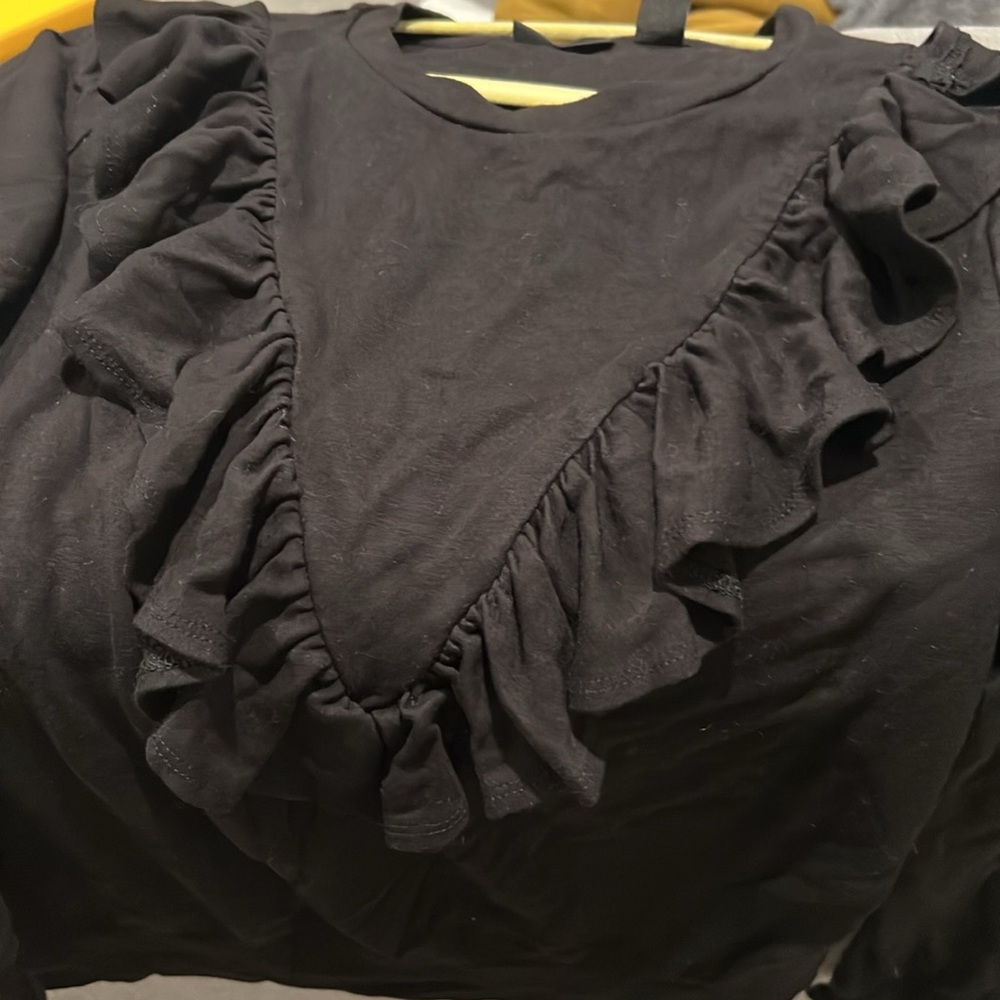 HALOGEN RUFFLE PULLOVER - Picture 3 of 5